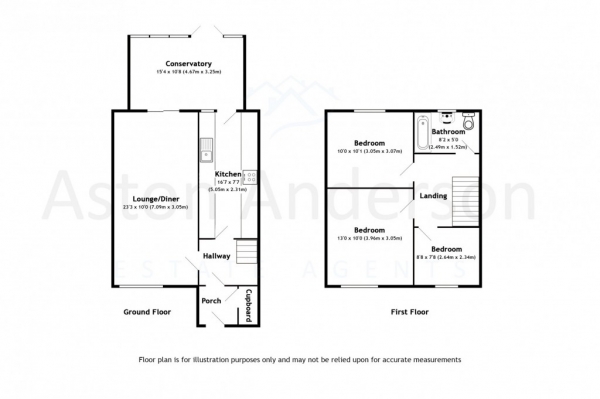 Floor Plan Image for 3 Bedroom Terraced House for Sale in The Coppice,  Gravesend, DA13