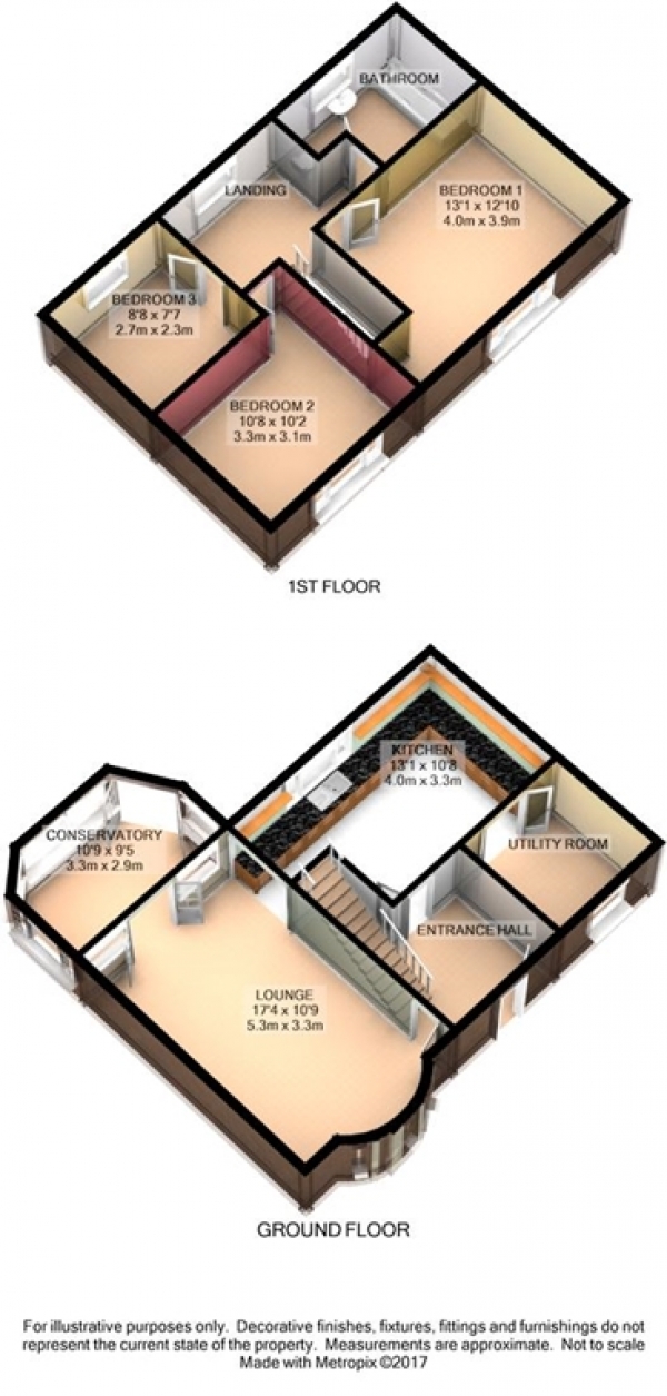 Floor Plan Image for 3 Bedroom Semi-Detached House for Sale in Greenacre, Westhoughton BL5