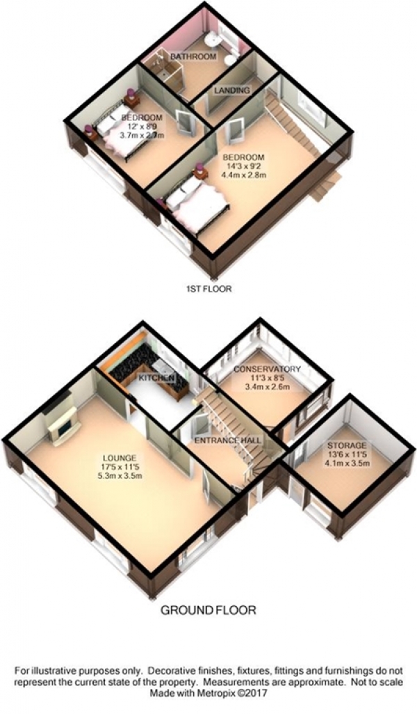 Floor Plan Image for 2 Bedroom Semi-Detached House for Sale in Townsfield Road, Westhoughton, Bolton, BL5