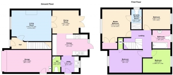 Floor Plan Image for 4 Bedroom Detached House for Sale in Blackberry Drive, Hindley, WN2