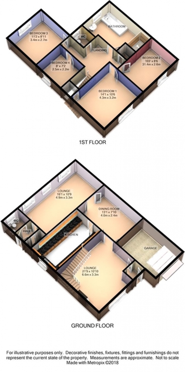 Floor Plan Image for 4 Bedroom Detached House for Sale in Allerton Close, Westhoughton, BL5