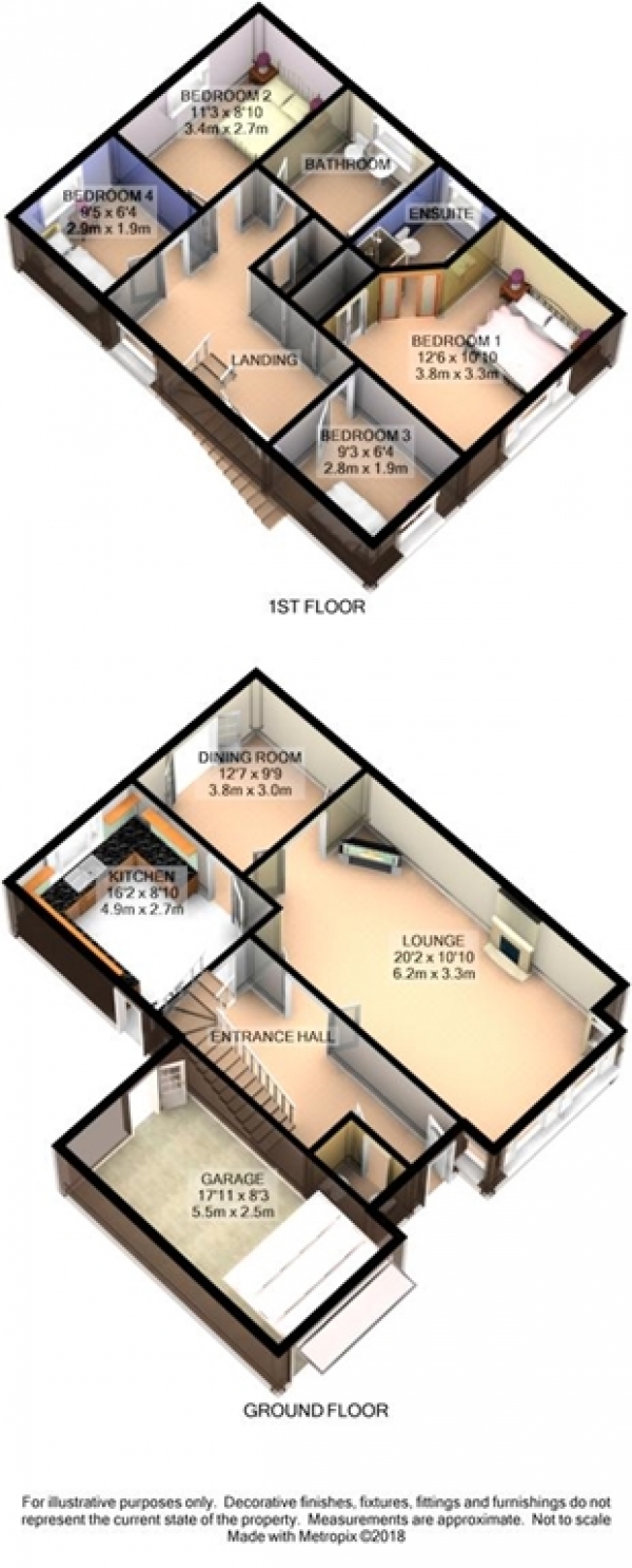 Floor Plan Image for 4 Bedroom Detached House for Sale in Washburn Close, Westhoughton BL5 3LD