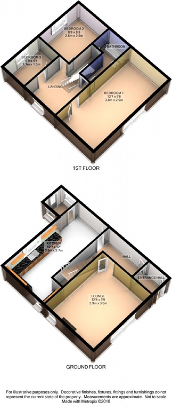 Floor Plan Image for 3 Bedroom End of Terrace House for Sale in Dixon Street, Westhoughton, BL5