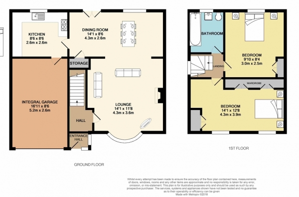 Floor Plan Image for 2 Bedroom Semi-Detached House for Sale in Bolton Road, Westhoughton, BL5