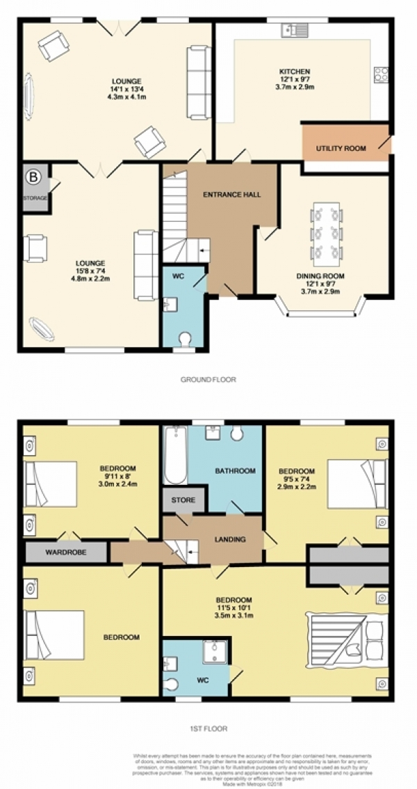 Floor Plan Image for 4 Bedroom Detached House for Sale in Sandalwood, Westhoughton, BL5