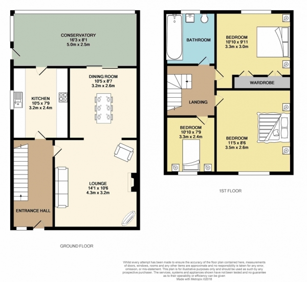 Floor Plan Image for 3 Bedroom Semi-Detached House for Sale in 60 The Cheethams, Blackrod BL6 5RR