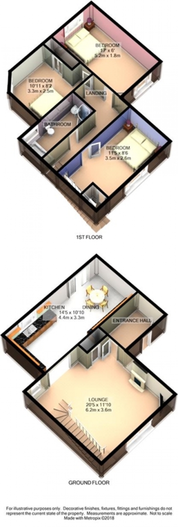 Floor Plan Image for 3 Bedroom Semi-Detached House for Sale in Beatty Drive, Westhoughton, Bolton BL5 3TP