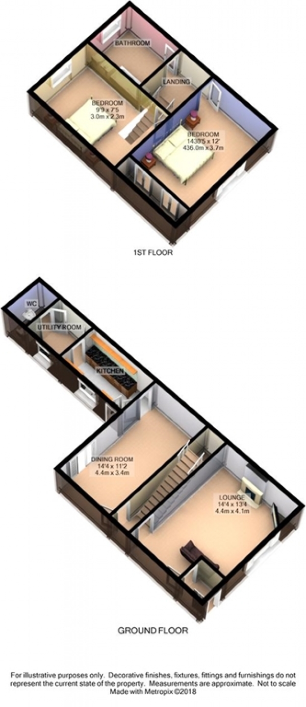 Floor Plan Image for 2 Bedroom Terraced House for Sale in Hindley Road, Westhoughton, BL5