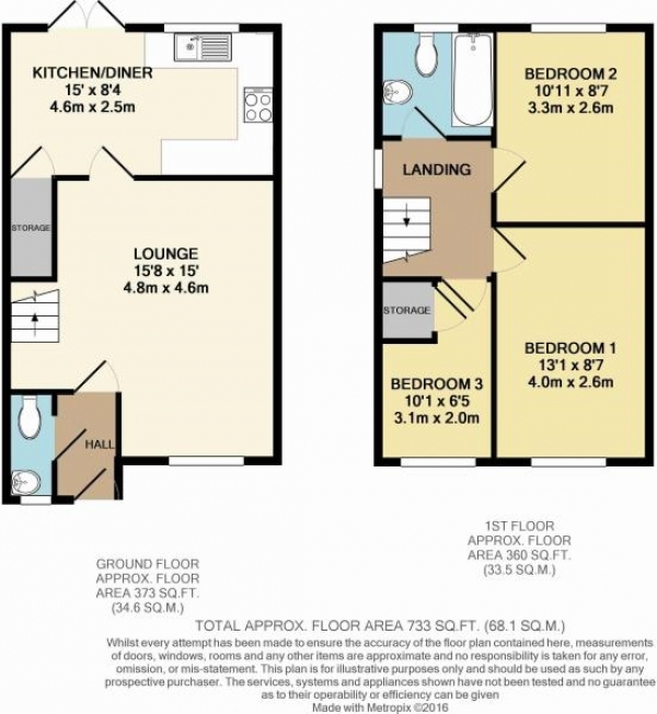 Floor Plan Image for 3 Bedroom Mews for Sale in Chester Close, Ince, WN3