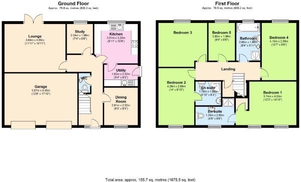 Floor Plan Image for 5 Bedroom Detached House for Sale in Delph Hollow Way, St Helen's