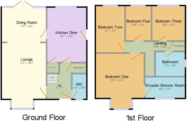 Floor Plan Image for 4 Bedroom Detached House for Sale in Eatock Way, Westhoughton, BL5