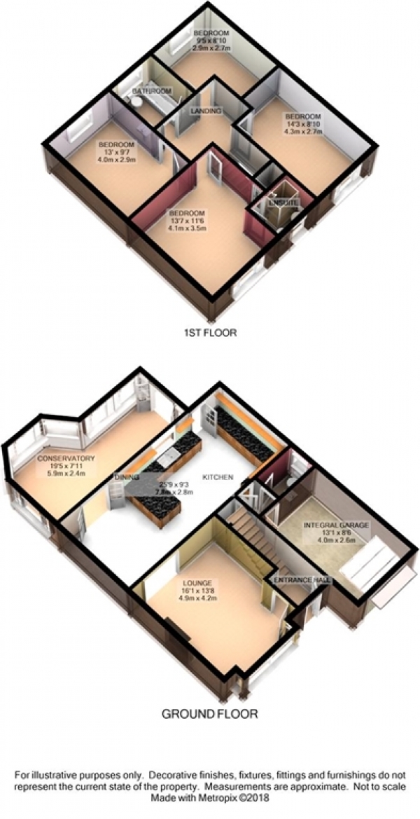 Floor Plan Image for 4 Bedroom Detached House for Sale in Harvest Way, Hindley Green WN2