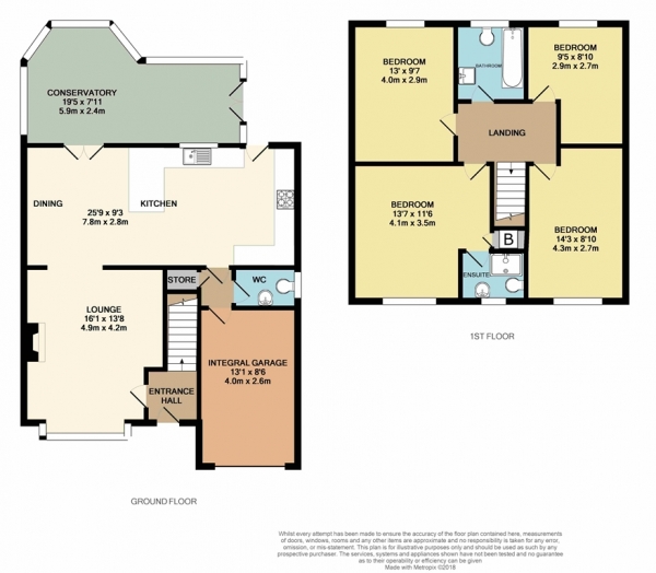 Floor Plan Image for 4 Bedroom Detached House for Sale in Harvest Way, Hindley Green WN2