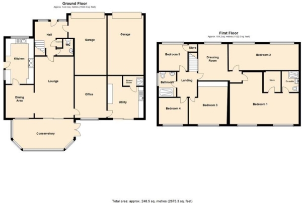 Floor Plan Image for 6 Bedroom Detached House for Sale in Sandy Park, Hindley, WN2