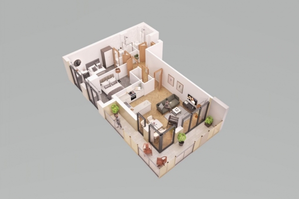 Floor Plan Image for 2 Bedroom Apartment for Sale in Chatham Waters North House, Gillingham Gate Road, Chatham, ME4