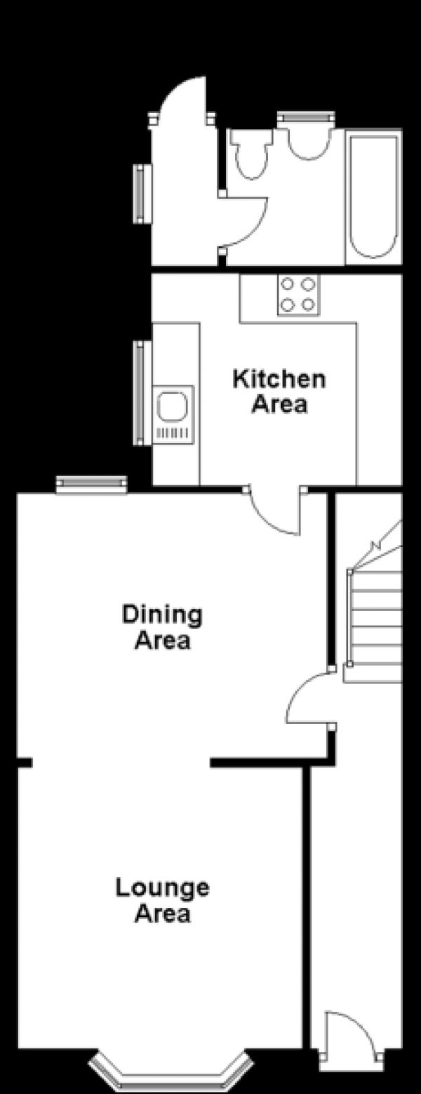 Floor Plan Image for 3 Bedroom Property for Sale in Caledon Road, East Ham, E6