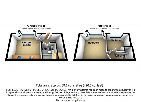 Floor Plan Image for 2 Bedroom Maisonette to Rent in Cranbrook Road, Ilford, IG1