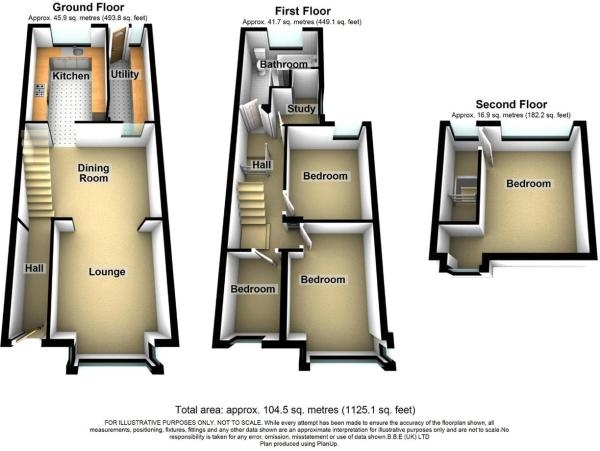 Floor Plan for 4 Bedroom Property for Sale in Northfield Road, East Ham, E6, East Ham, E6, 2AJ - Guide Price &pound410,000
