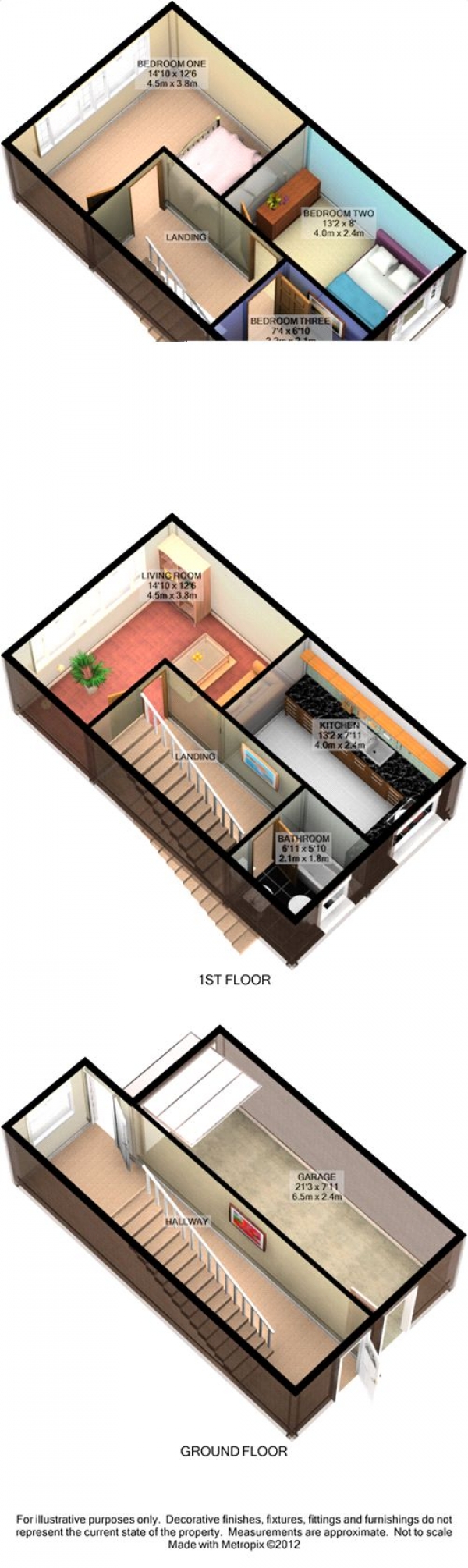 Floor Plan Image for 3 Bedroom Town House for Sale in Rostrevor Road, Davenport, Stockport, Cheshire