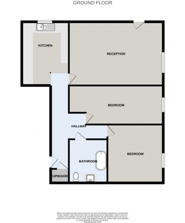 Floor Plan Image for 2 Bedroom Detached House for Sale in Trinity Gardens, Stockport, Cheshire