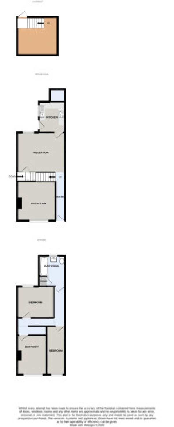 Floor Plan for 3 Bedroom Semi-Detached House for Sale in Willis Road, Cale Green, Stockport, Cheshire, Stockport, SK3, 8HQ -  &pound220,000