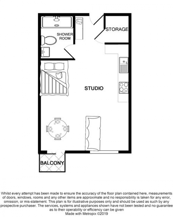 Floor Plan Image for 1 Bedroom Flat to Rent in Cypress Place, 9 New Century Park, Green Quarter, Manchester