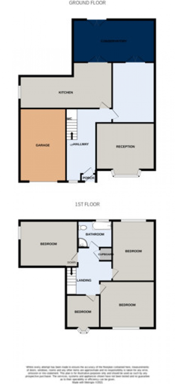 Floor Plan for 4 Bedroom Semi-Detached House for Sale in Crescent Way, Davenport, Stockport, Cheshire, Stockport, SK3, 8SJ -  &pound390,000