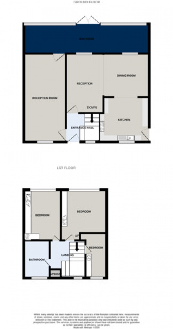 Floor Plan for 3 Bedroom Detached House for Sale in Bombay Road, Edgeley, Stockport, Cheshire, Stockport, SK3, 9RF -  &pound275,000