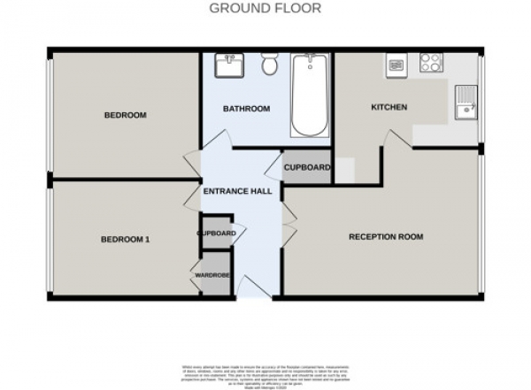 Floor Plan Image for 2 Bedroom Flat to Rent in Mayfair Court, Mersey Road, Didsbury, Manchester