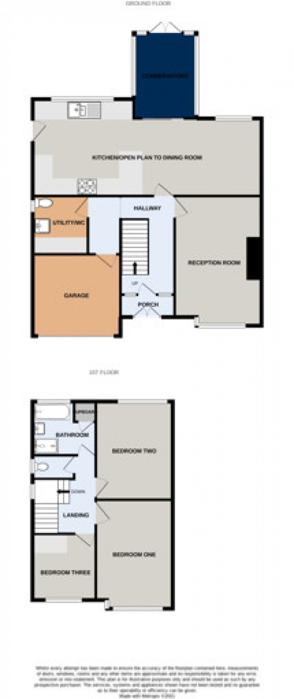 Floor Plan Image for 3 Bedroom Semi-Detached House for Sale in Wallingford Road, Handforth, Wilmslow, Cheshire