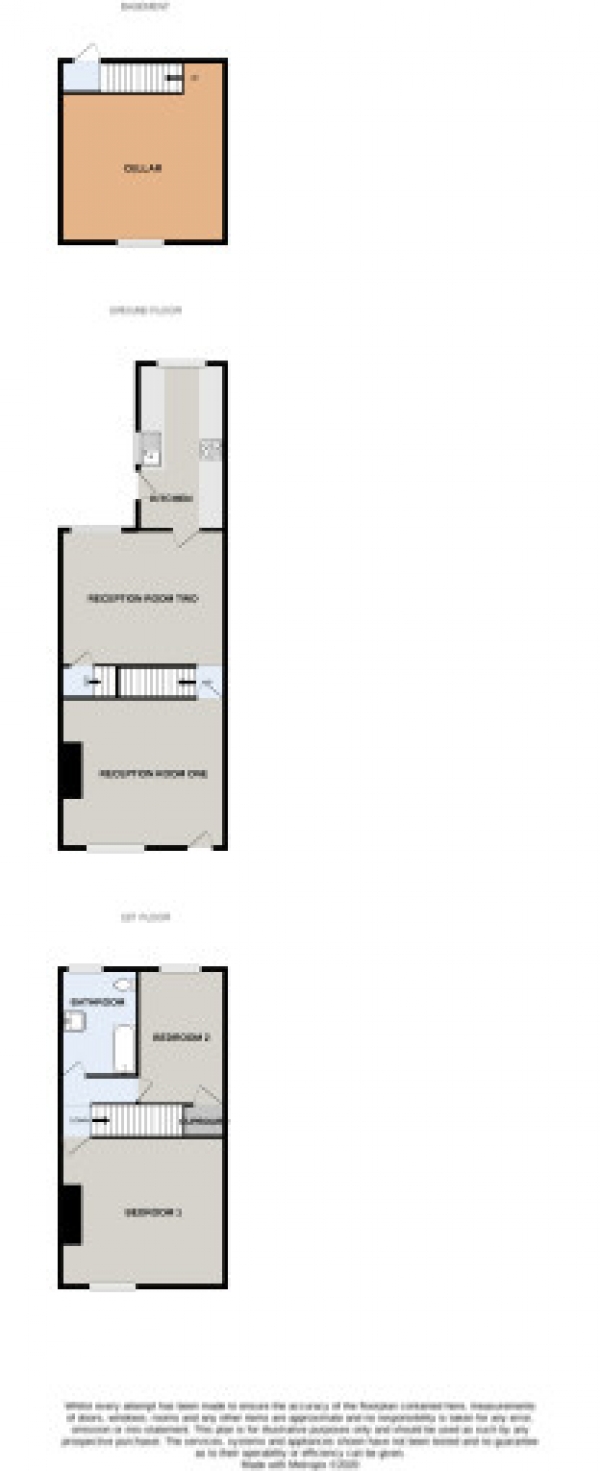 Floor Plan Image for 2 Bedroom Detached House for Sale in Old Chapel Street, Edgeley, Stockport, Cheshire