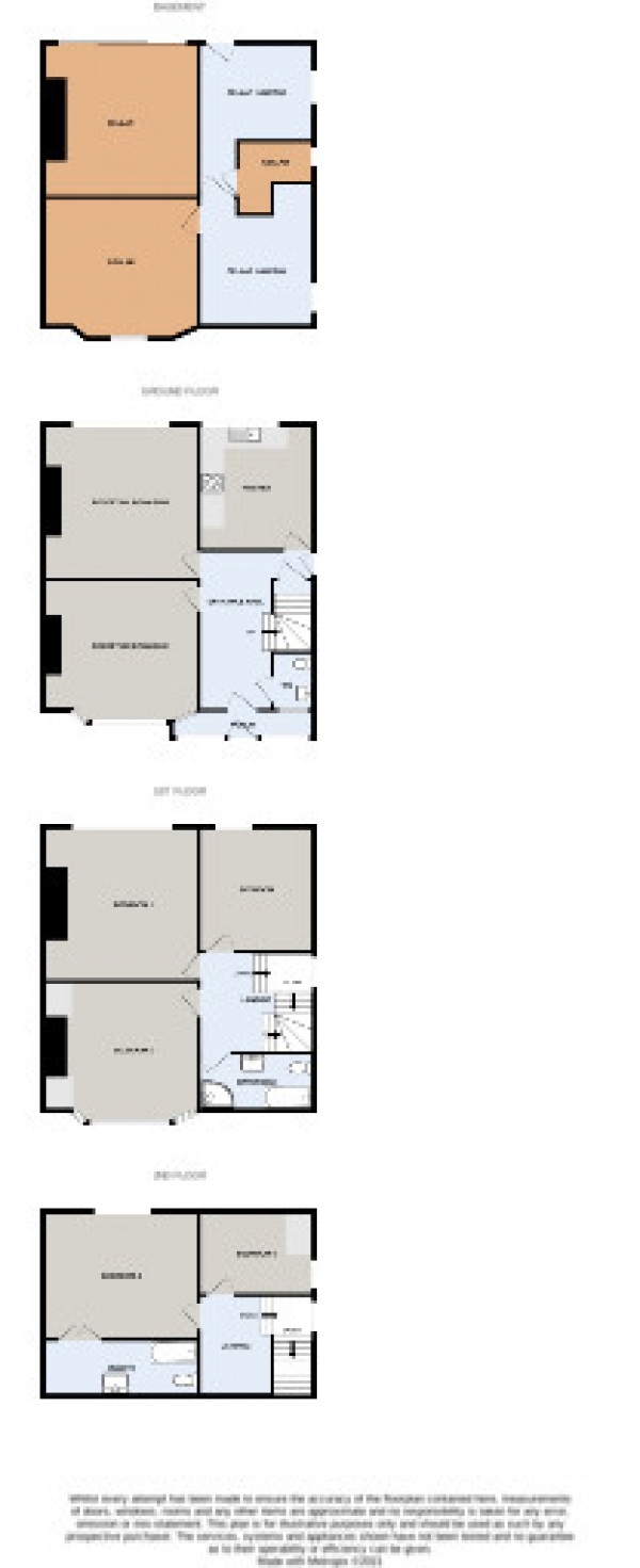 Floor Plan Image for 5 Bedroom Semi-Detached House for Sale in Kennerley Road, Stockport, Cheshire