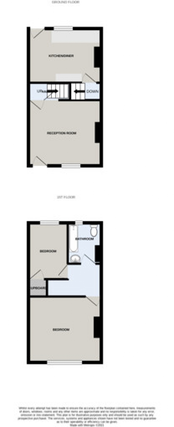 Floor Plan Image for 2 Bedroom Terraced House for Sale in Buckingham Street, Heaviley, Stockport, Cheshire