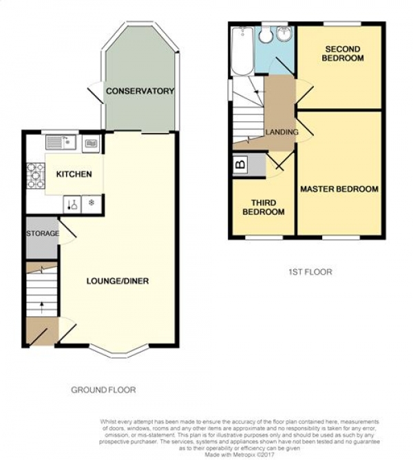 Floor Plan for 3 Bedroom Semi-Detached House for Sale in Thistleton Close, Macclesfield, Cheshire, Macclesfield, SK11, 8BE -  &pound245,000