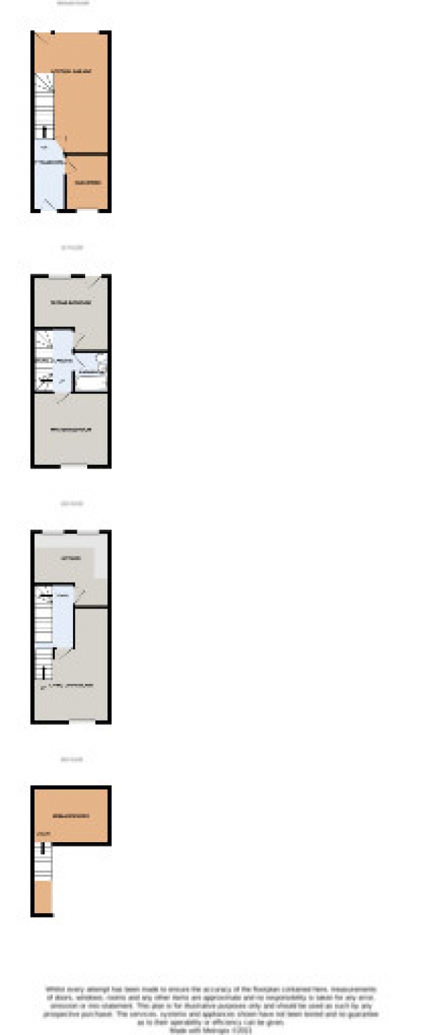 Floor Plan Image for 2 Bedroom Town House for Sale in Rodney Street, Macclesfield, Cheshire