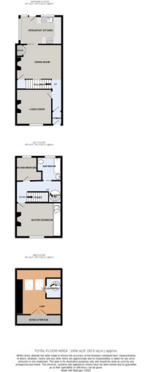 Floor Plan for 2 Bedroom Terraced House for Sale in Adlington Road, Bollington, Macclesfield, Cheshire, Macclesfield, SK10, 5JT -  &pound240,000
