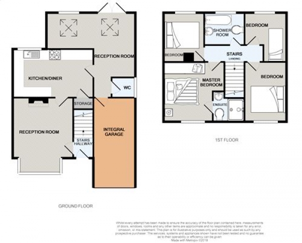 Floor Plan Image for 4 Bedroom Semi-Detached House for Sale in Bamford Close, Bollington, Macclesfield, Cheshire