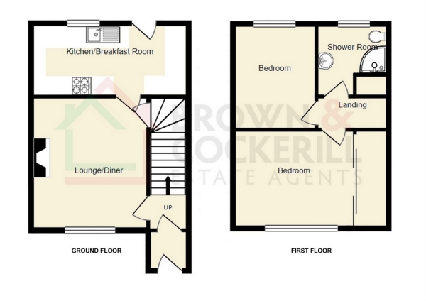 Floor Plan Image for 2 Bedroom Semi-Detached House for Sale in Chapel Street, Long Lawford, Rugby, Warwickshire