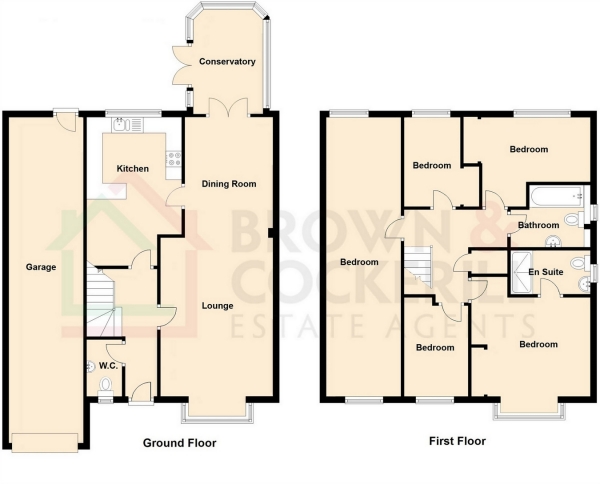 Floor Plan Image for 5 Bedroom Detached House for Sale in Harebell Way, Boughton Vale, RUGBY, Warwickshire