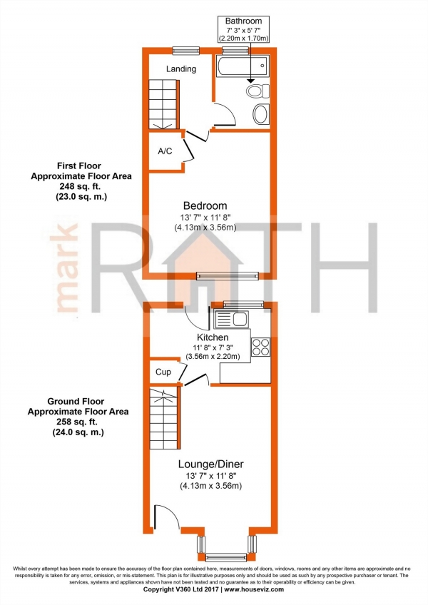 Floor Plan Image for 1 Bedroom Terraced House for Sale in Jupiter Way, WOKINGHAM, Berkshire