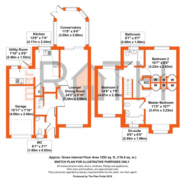 Floor Plan Image for 3 Bedroom Detached House for Sale in Ash Way, WOKINGHAM, Berkshire