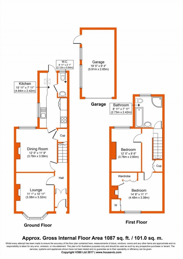 Floor Plan Image for 2 Bedroom Terraced House for Sale in Reading Road, WOKINGHAM, Berkshire