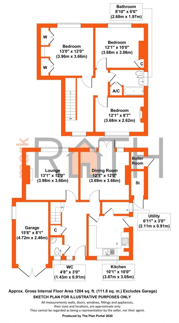 Floor Plan Image for 3 Bedroom Detached House for Sale in Oxford Road, Wokingham, Berkshire