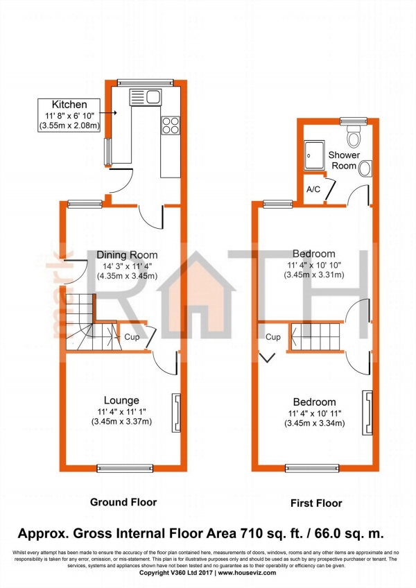 Floor Plan Image for 2 Bedroom Semi-Detached House for Sale in London Road, WOKINGHAM, Berkshire