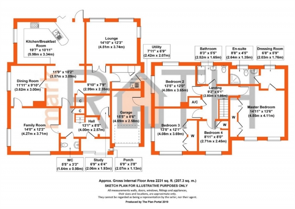 Floor Plan Image for 4 Bedroom Detached House for Sale in Commons Road, Wokingham, Berkshire