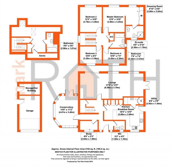 Floor Plan Image for 4 Bedroom Detached House for Sale in Old Woosehill Lane, Wokingham, Berkshire