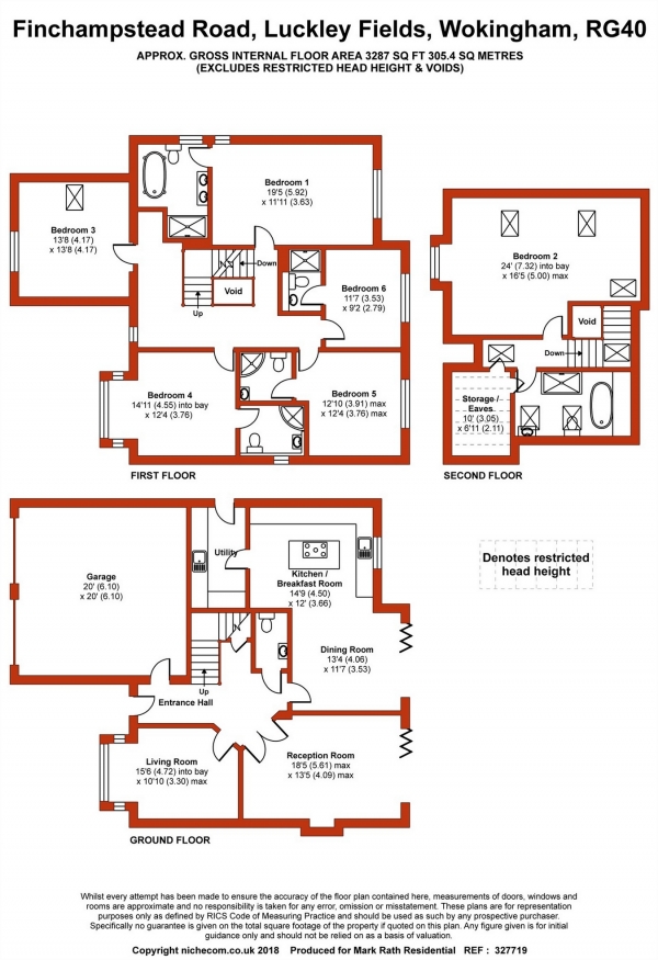 Floor Plan Image for 5 Bedroom Detached House for Sale in Finchampstead Road, WOKINGHAM, Berkshire