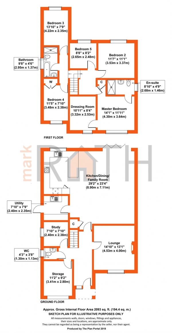 Floor Plan Image for 5 Bedroom Detached House for Sale in Lowther Road, WOKINGHAM, Berkshire