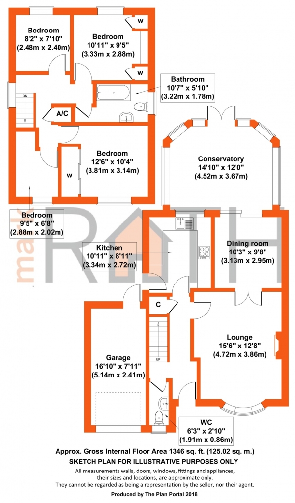 Floor Plan Image for 4 Bedroom Detached House for Sale in Kestrel Way, WOKINGHAM, Berkshire