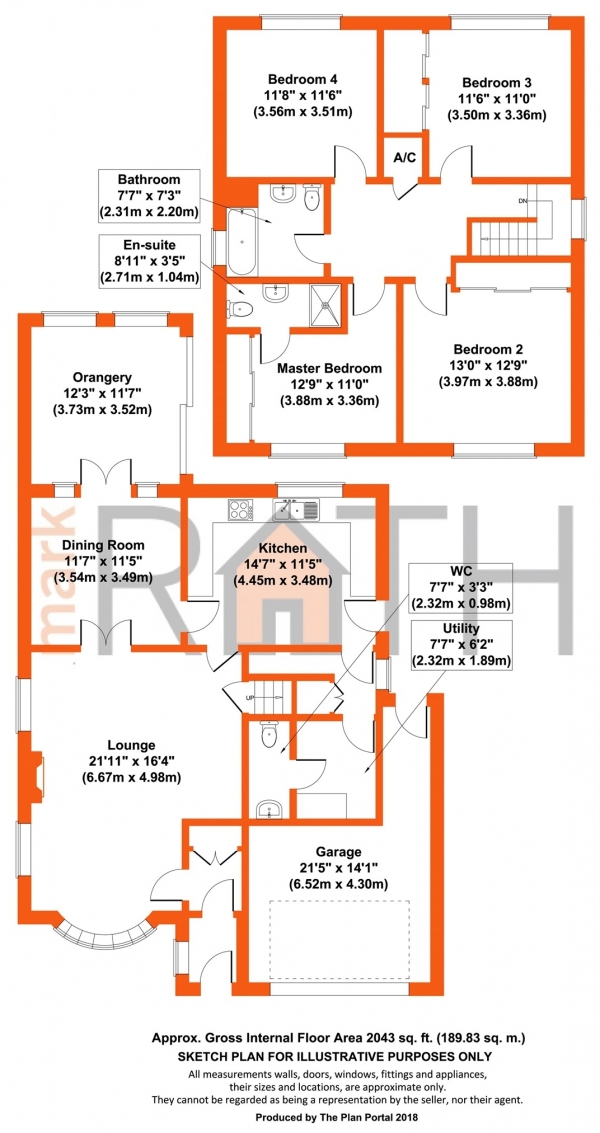 Floor Plan Image for 4 Bedroom Detached House for Sale in Lowther Road, Wokingham, Berkshire